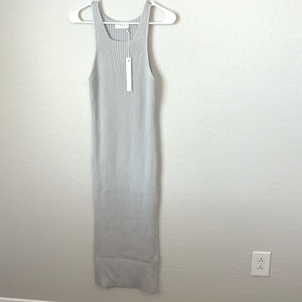 One Grey Day Maxi knit dress